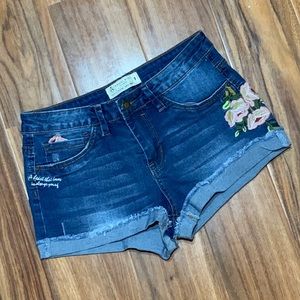 Angel Kiss Mid Rise Jean Shorts 7